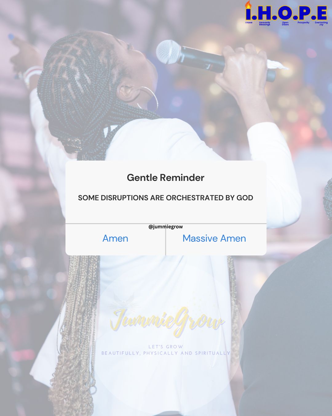 Some Disruptions Are Orchestrated by God